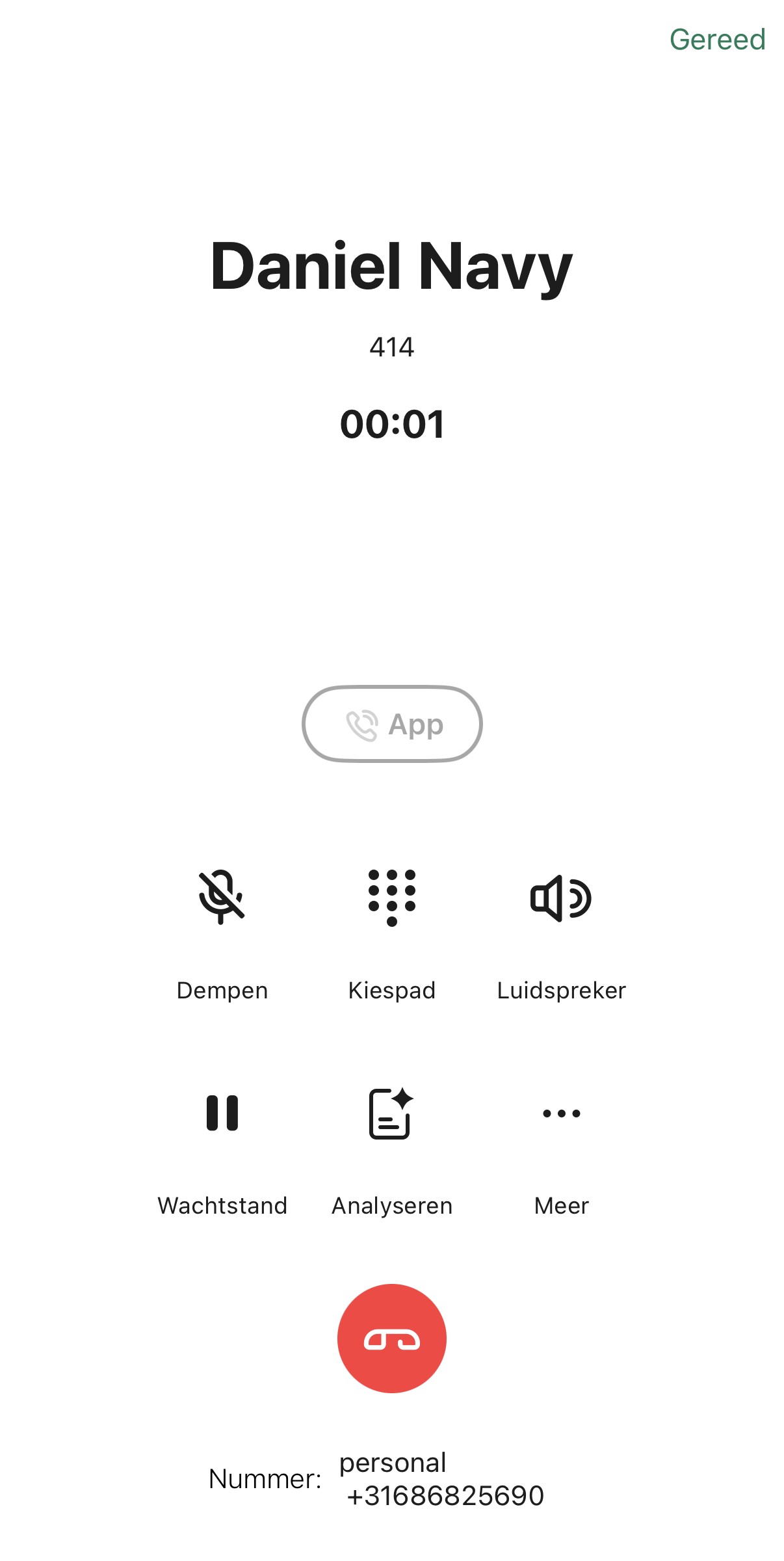 Screenshots van Contact Mobile op iOS 3