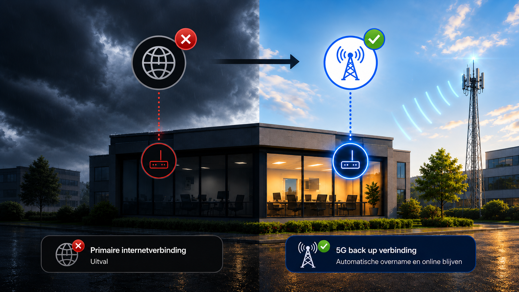 Laat een internetstoring niet het probleem van jouw klant worden